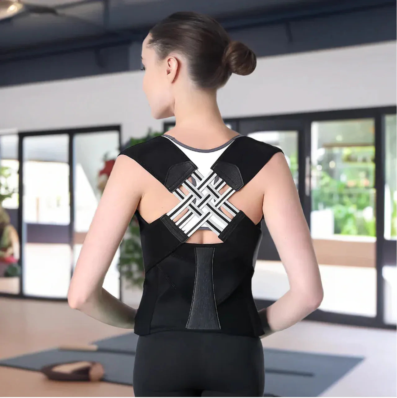 Posture Corrector relieves neck, shoulder and back pain.