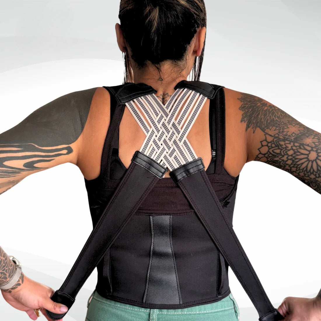Posture Corrector relieves neck, shoulder and back pain.